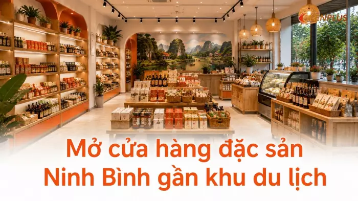 Mở cửa hàng đặc sản Ninh Bình gần khu du lịch: kinh nghiệm thiết kế hút khách