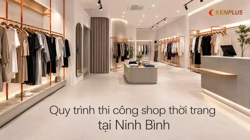 Quy trình thi công shop thời trang tại Ninh Bình