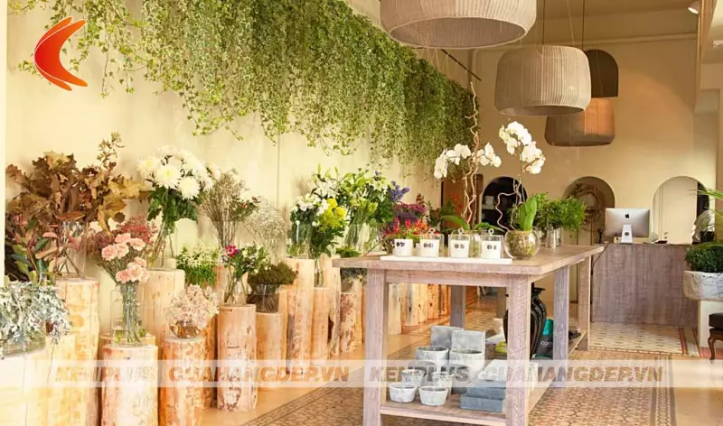 Thiết kế cửa hàng hoa đẹp khiến khách hàng mê mẩn