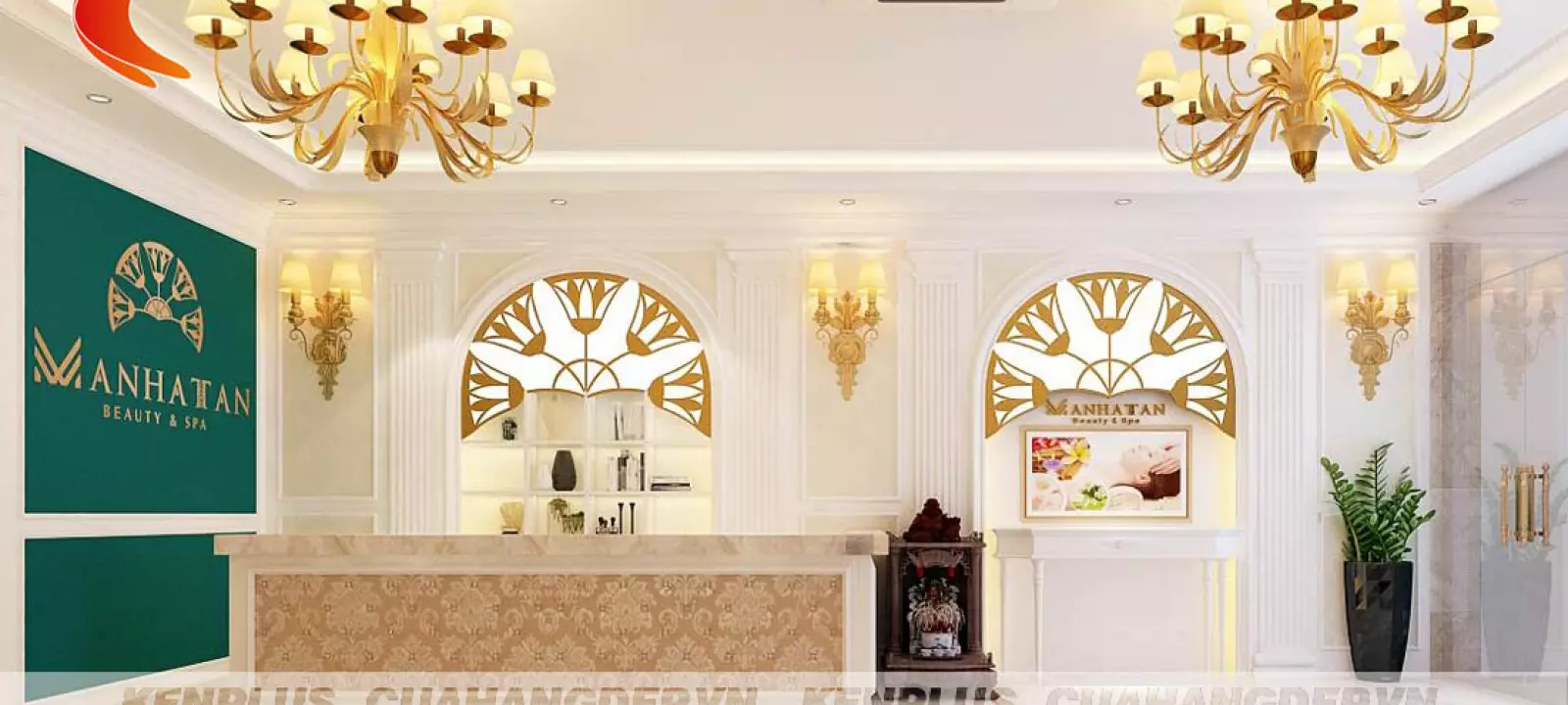 Thiết kế viện thẩm mỹ quốc tế Manhattan độc đáo