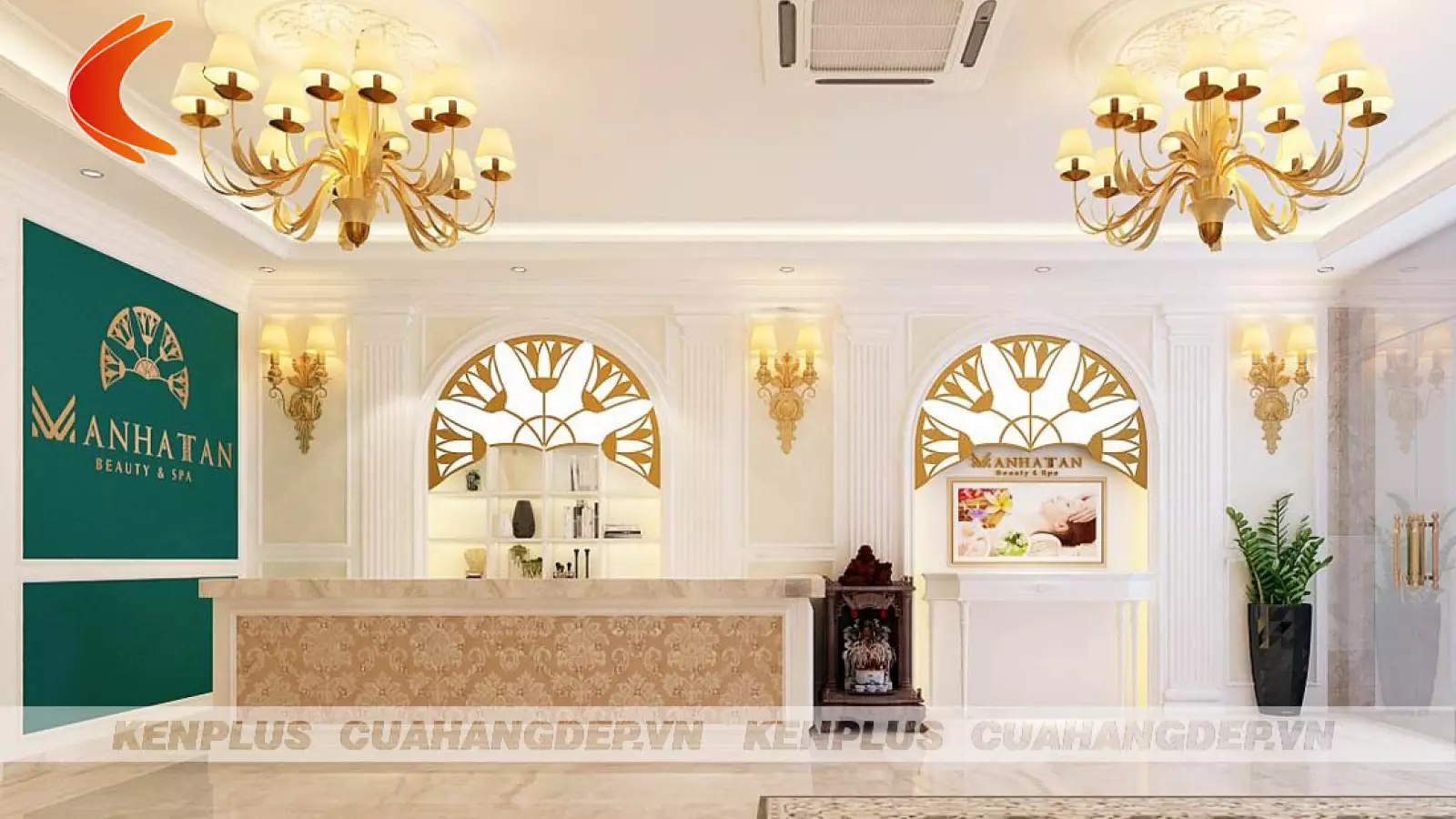 Thiết kế viện thẩm mỹ quốc tế Manhattan độc đáo