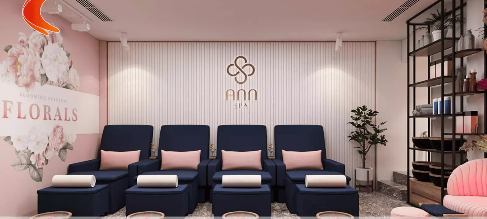 Ann Spa - Thiết kế spa ngọt ngào tại Phú Quốc