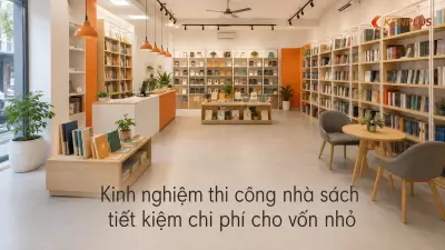 Kinh nghiệm thi công nhà sách tiết kiệm chi phí cho vốn nhỏ
