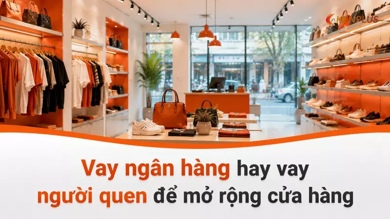 Vay ngân hàng hay vay người quen để mở rộng cửa hàng: ưu nhược điểm