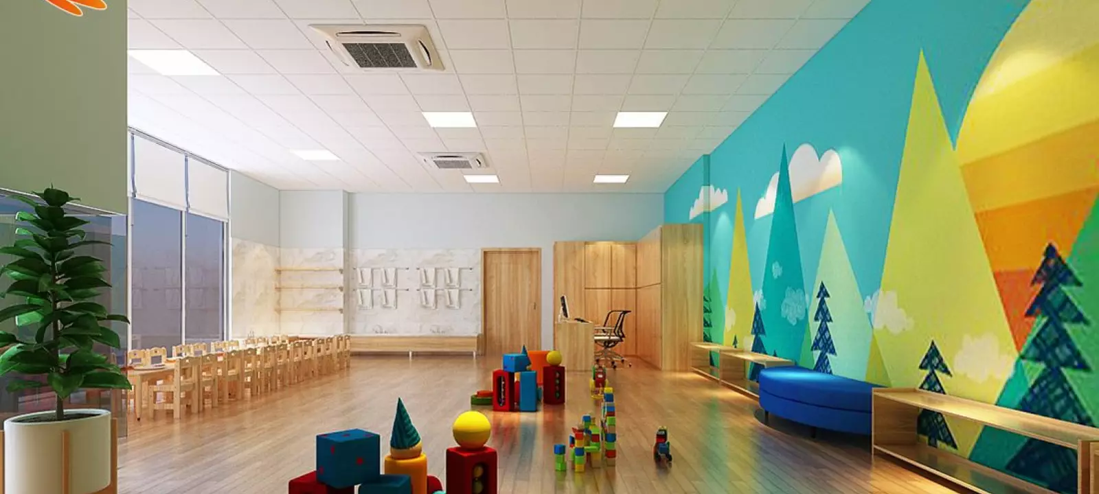 Thiết kế trường mầm non Homie school tại Hà Nội
