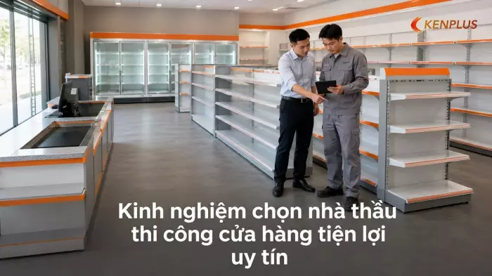 Kinh nghiệm chọn nhà thầu thi công cửa hàng tiện lợi uy tín