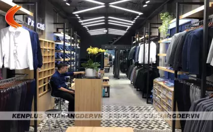 Thi công shop thời trang nam Process – vẻ đẹp của sự cá tính