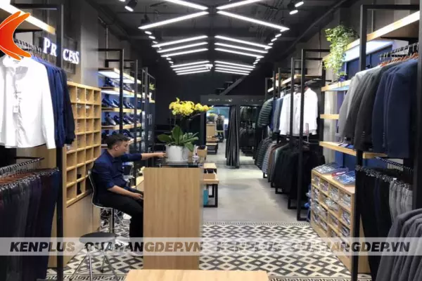 Thi công shop thời trang nam Process – vẻ đẹp của sự cá tính