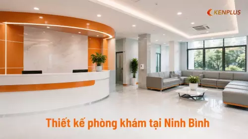 Thiết kế phòng khám tại Ninh Bình: bố cục khu chờ và phòng khám chuẩn y tế