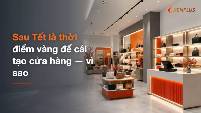 Sau Tết là thời điểm vàng để cải tạo cửa hàng — vì sao