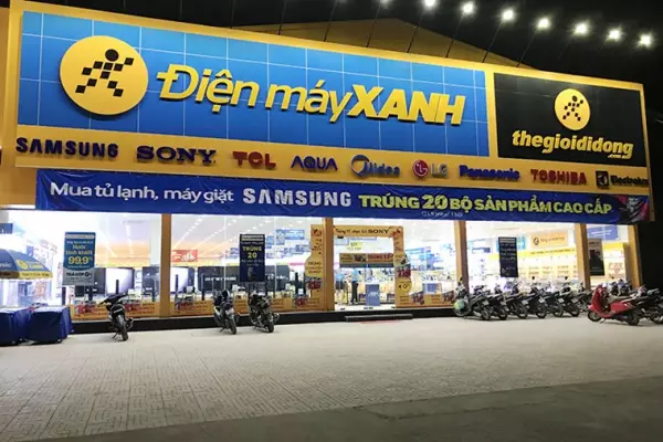 Mẫu thiết kế cửa hàng điện máy xanh