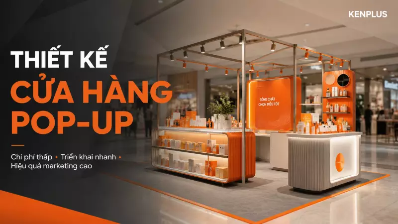 Thiết kế cửa hàng pop-up: chi phí thấp, triển khai nhanh, hiệu quả marketing cao