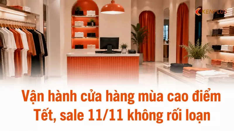 Vận hành cửa hàng mùa cao điểm Tết, sale 11/11 không rối loạn