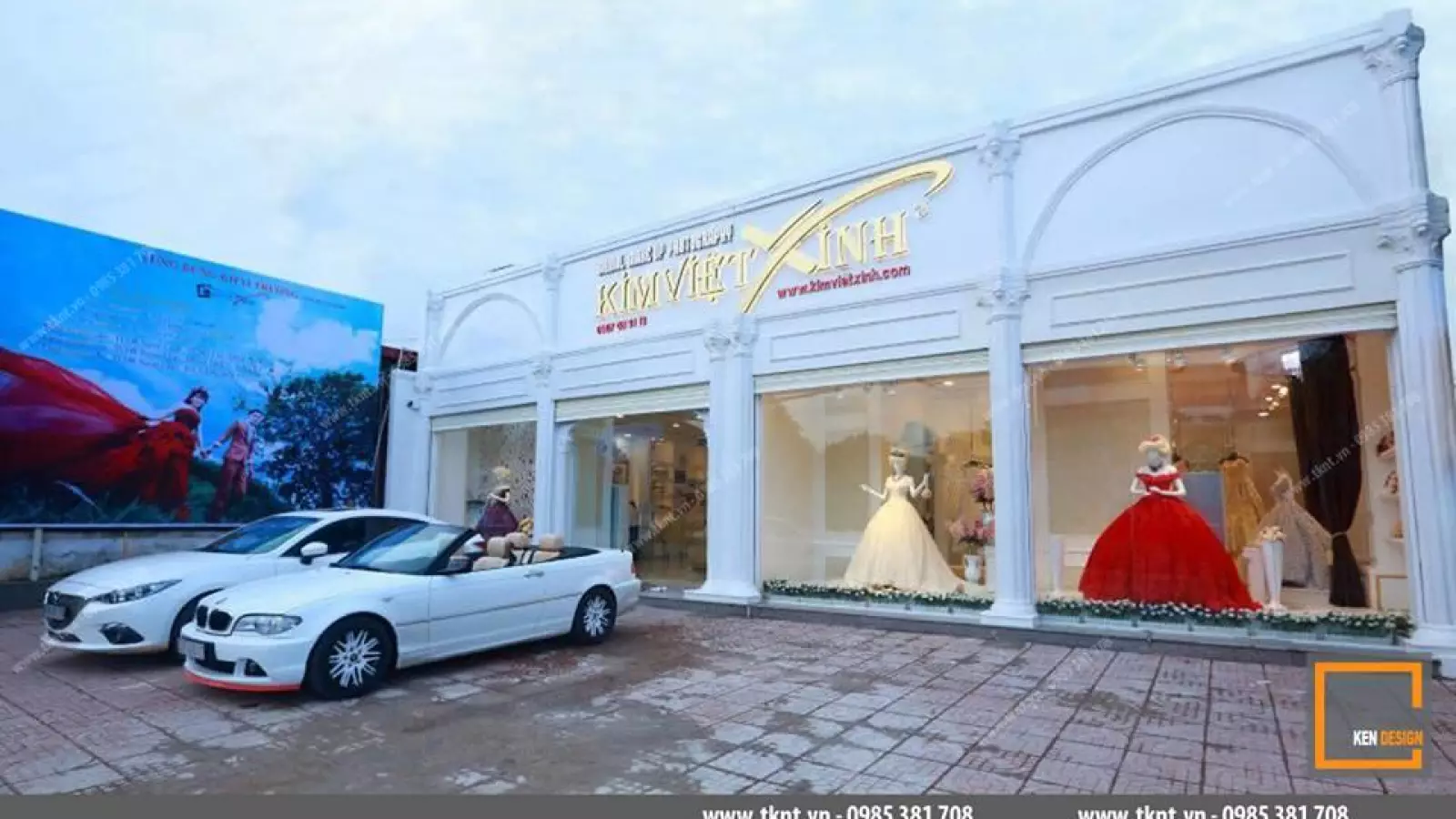 Mẫu thiết kế ảnh viện áo cưới Kim Việt Xinh