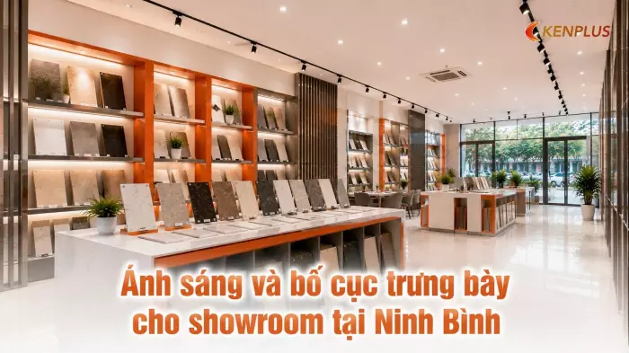 Ánh sáng và bố cục trưng bày cho showroom tại Ninh Bình