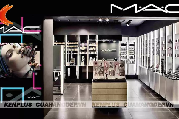 Mẫu thiết kế shop mỹ phẩm cao cấp MAC