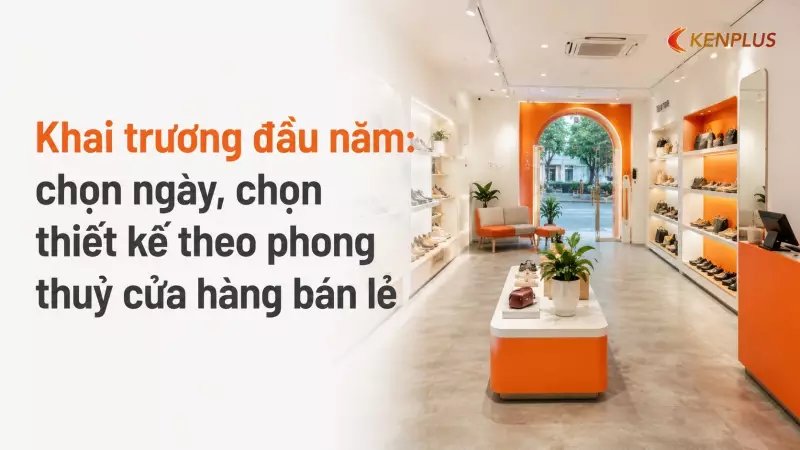Khai trương đầu năm: chọn ngày, chọn thiết kế theo phong thuỷ cửa hàng bán lẻ