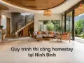 Quy trình thi công homestay tại Ninh Bình: từ móng đến hoàn thiện