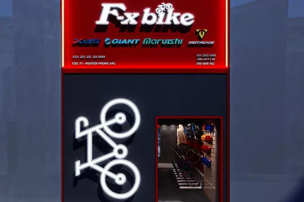 Thiết kế cửa hàng xe đạp Fx Bike cá tính nổi trội