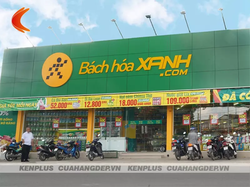 Mẫu thiết kế siêu thị Bách Hóa Xanh