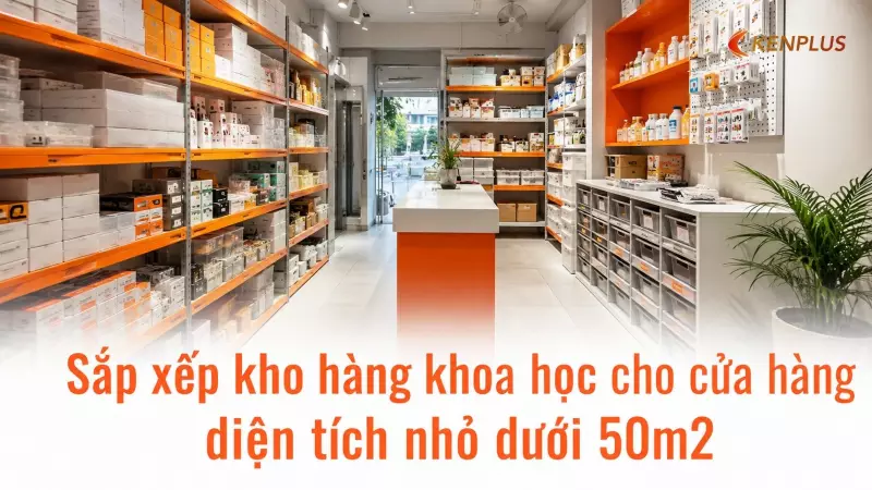 Sắp xếp kho hàng khoa học cho cửa hàng diện tích nhỏ dưới 50m2