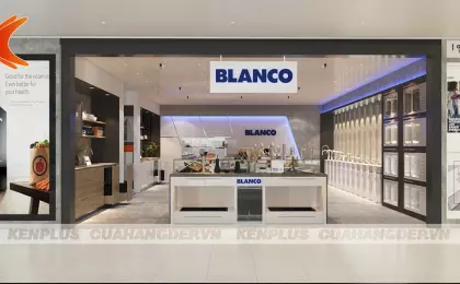 Mẫu thiết kế showroom thiết bị nhà bếp Blanco