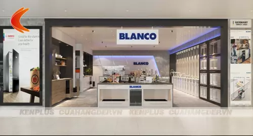 Mẫu thiết kế showroom thiết bị nhà bếp Blanco