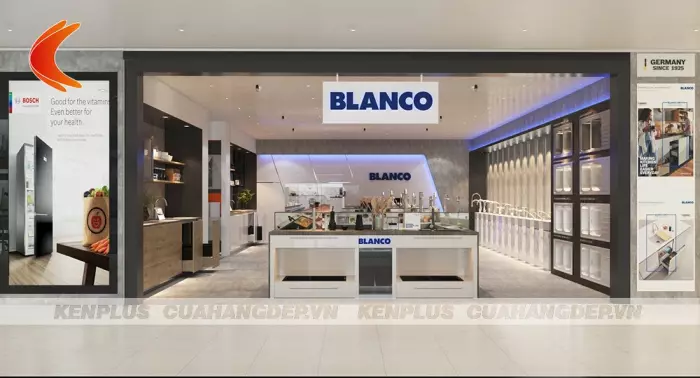 Mẫu thiết kế showroom thiết bị nhà bếp Blanco