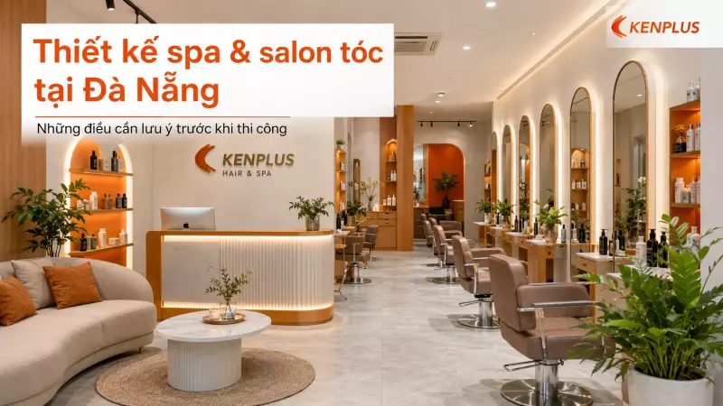 Thiết kế spa, salon tóc tại Đà Nẵng: những điều cần lưu ý trước khi thi công