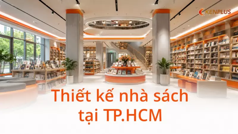 Thiết kế nhà sách tại TP.HCM: kinh nghiệm từ các dự án thực tế