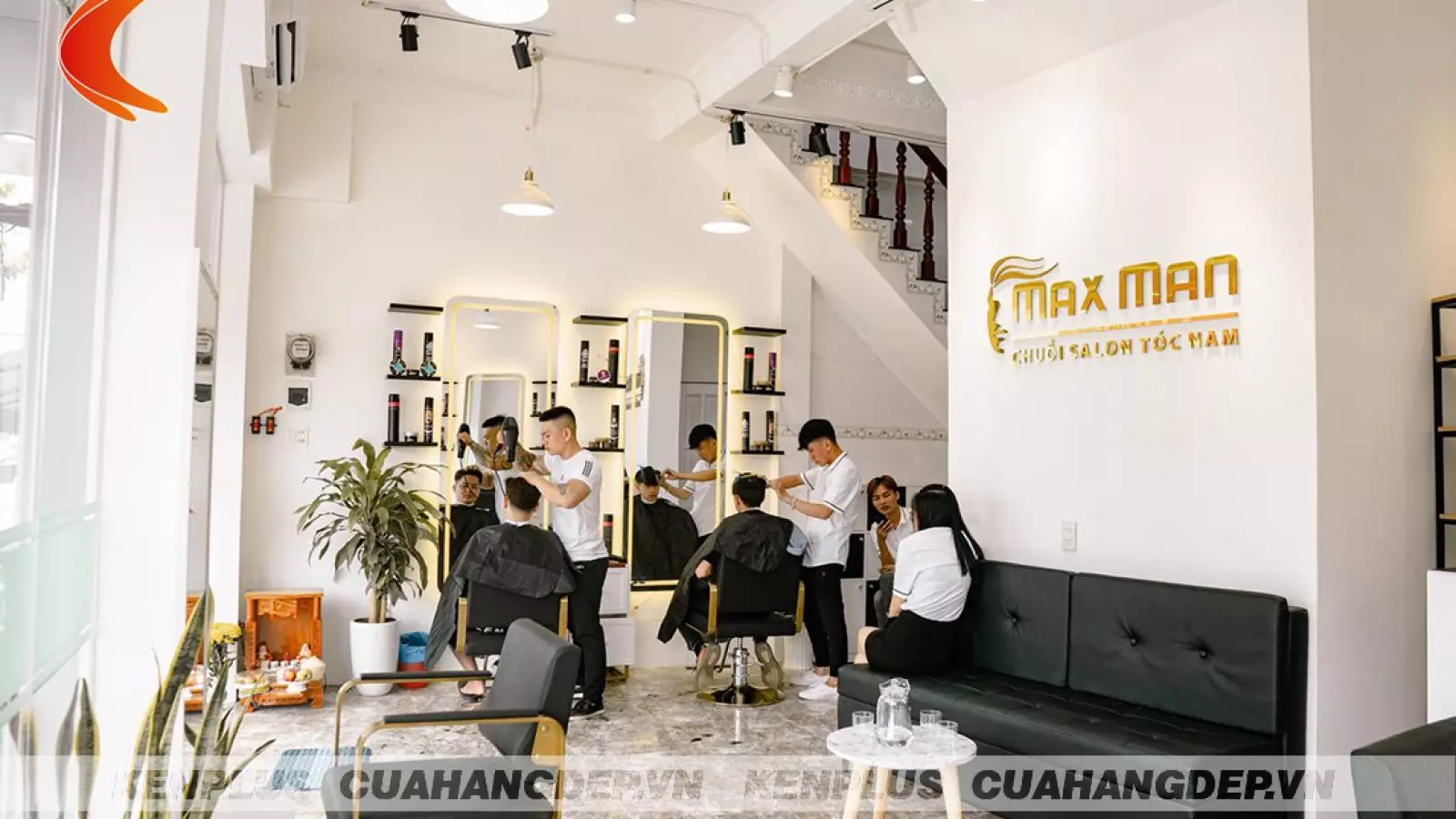 Thiết kế thi công chuỗi salon tóc nam MaxMan cơ sở Phan Thiết - đẳng cấp và sang trọng
