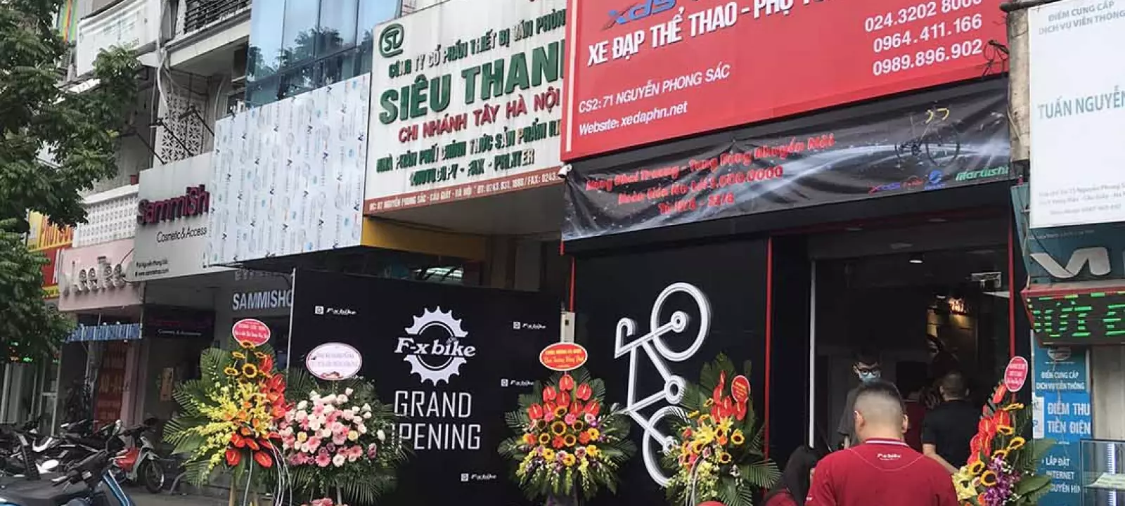 Thi công cửa hàng xe đạp Fx Bike tại Hà Nội