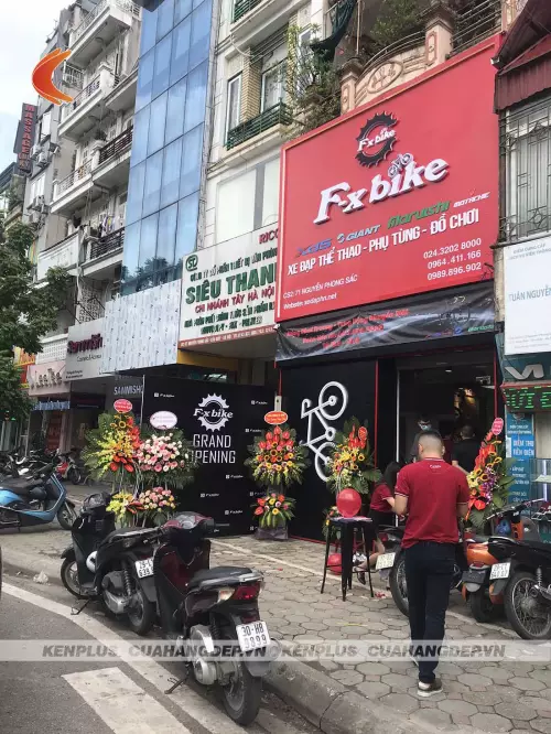 Thi công cửa hàng xe đạp Fx Bike tại Hà Nội