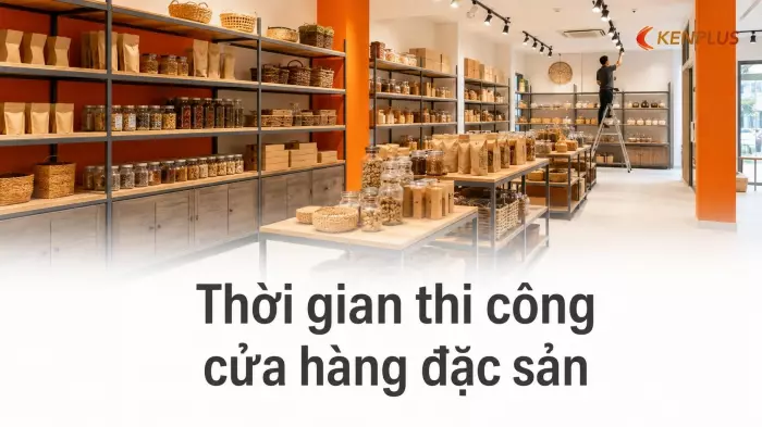 Thời gian thi công cửa hàng đặc sản: tiến độ theo mùa du lịch