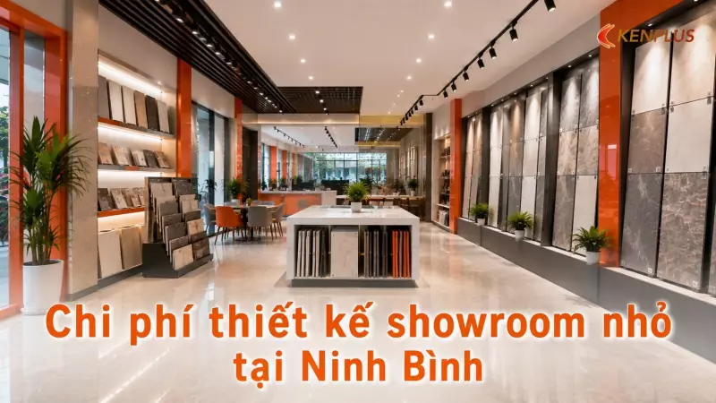 Chi phí thiết kế showroom nhỏ tại Ninh Bình: breakdown theo m²