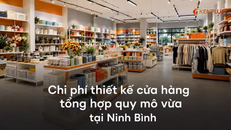 Chi phí thiết kế cửa hàng tổng hợp quy mô vừa tại Ninh Bình