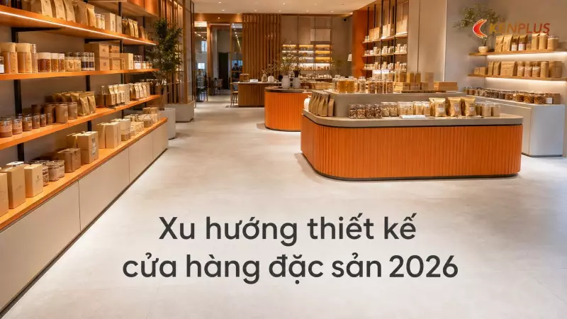 Xu hướng thiết kế cửa hàng đặc sản 2026: từ truyền thống đến hiện đại