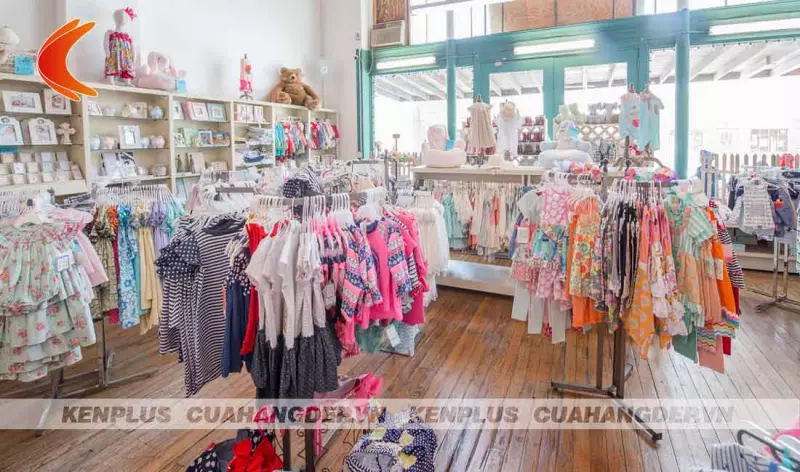 Bí quyết thiết kế shop thời trang trẻ em đáng yêu